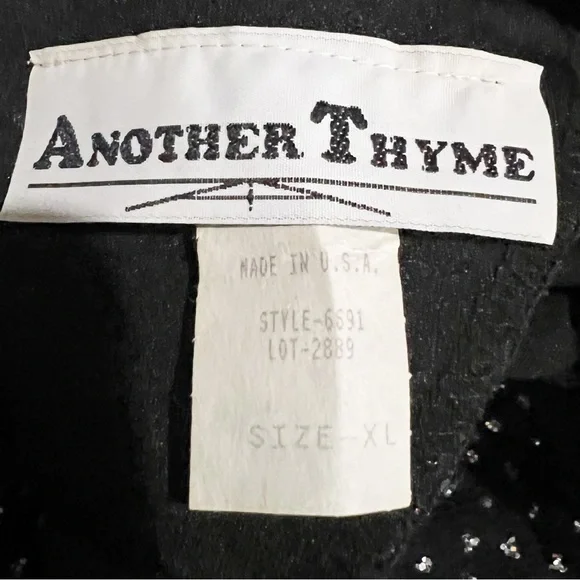 😻VTG Another Thyme Sparkle Blouse - Picture 7 of 7